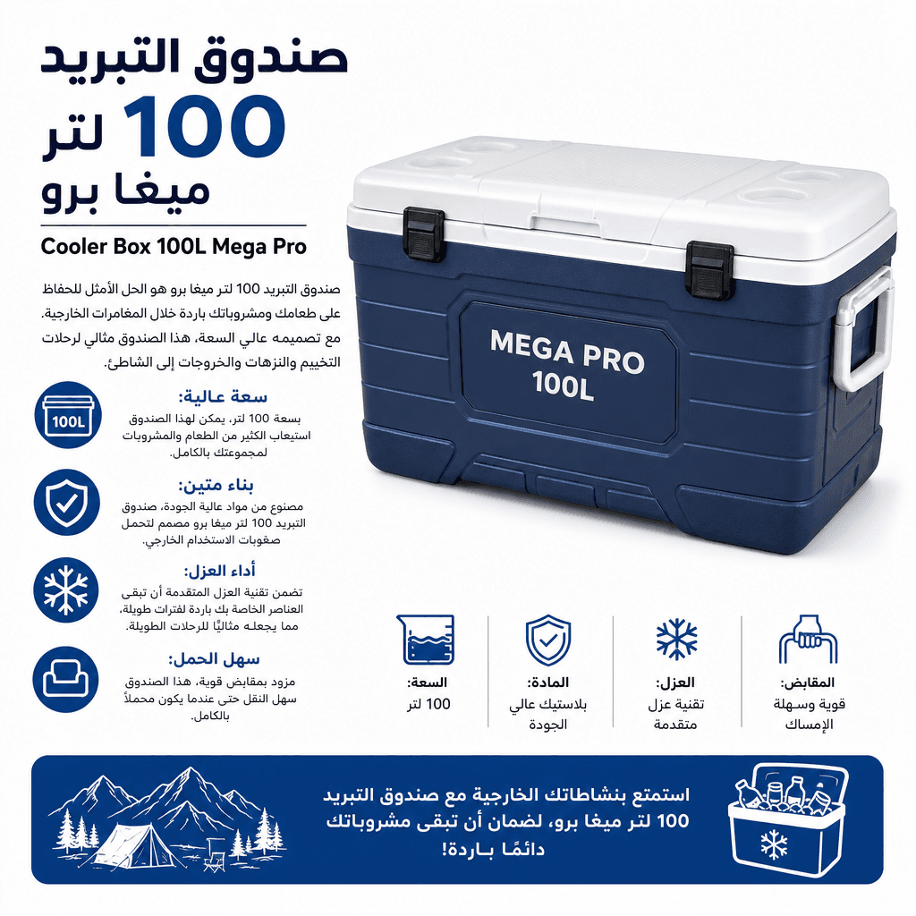 Cooler Box 100L Mega Pro