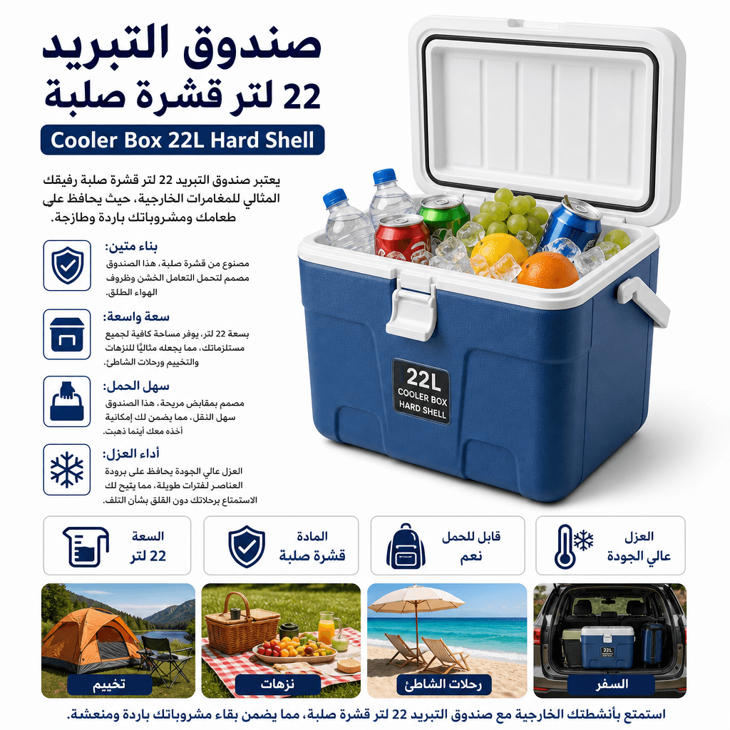 Cooler Box 22L Hard Shell