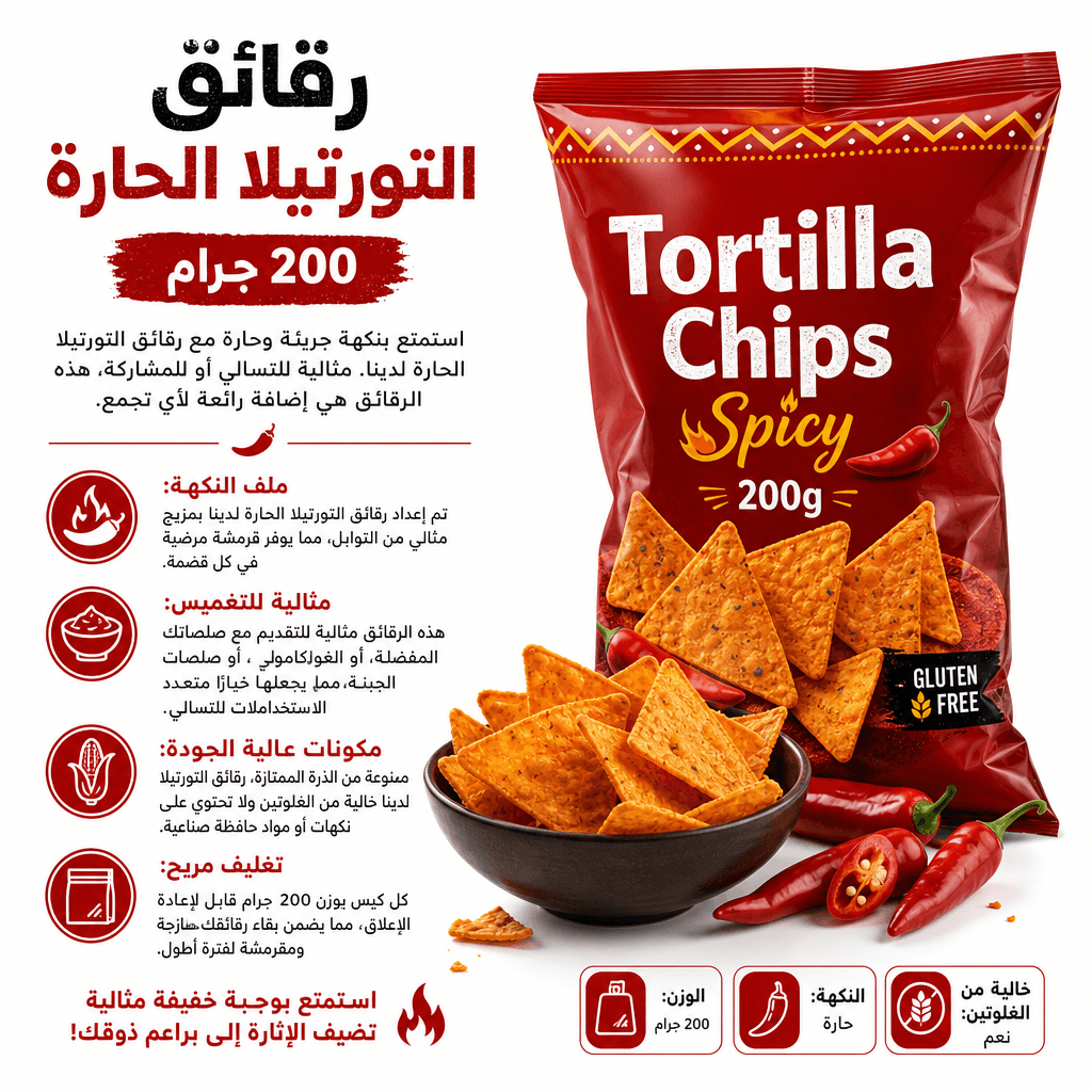 Tortilla Chips Spicy 200g