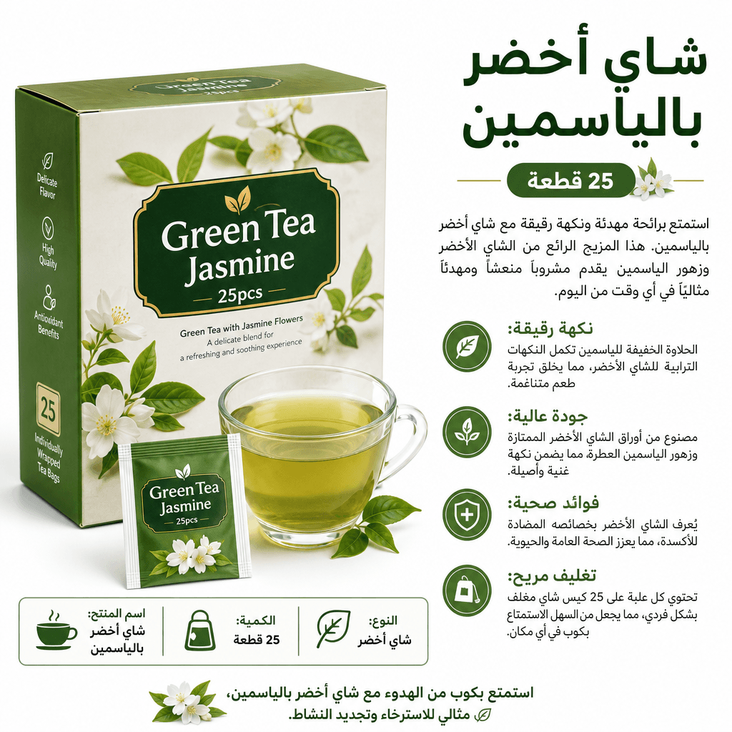 Green Tea Jasmine 25pcs