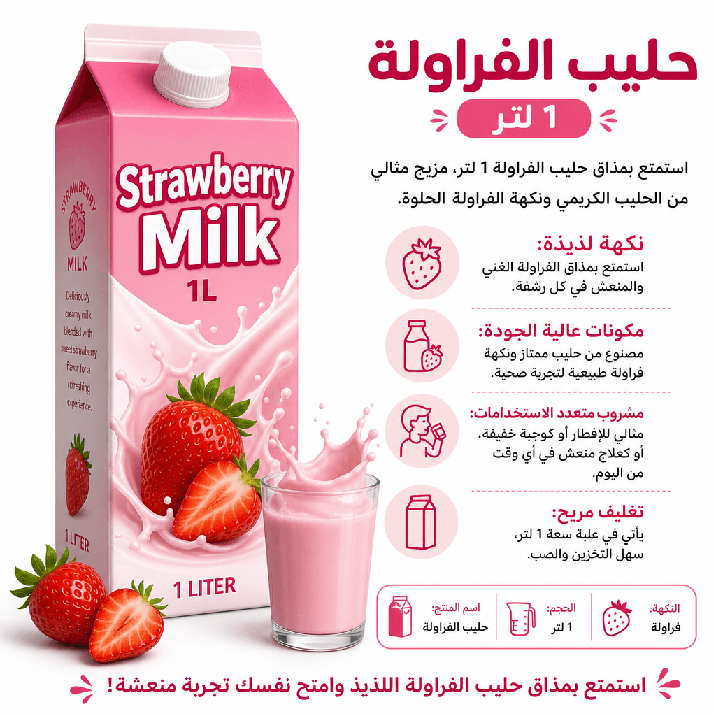 Strawberry Milk 1L