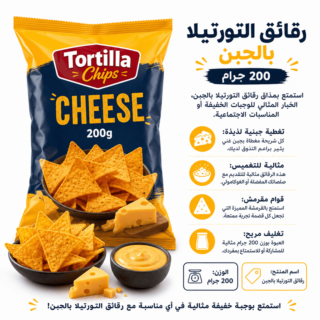 Tortilla Chips Cheese 200g