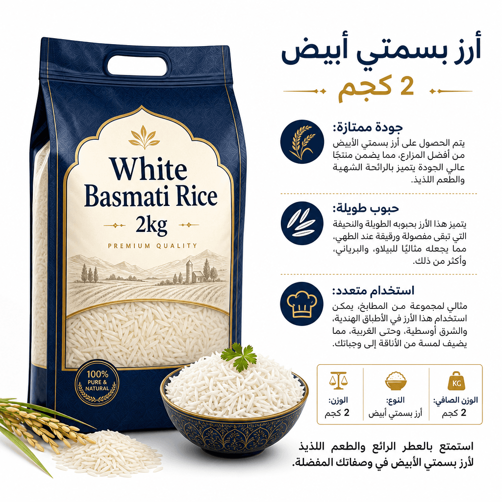 White Basmati Rice 2kg
