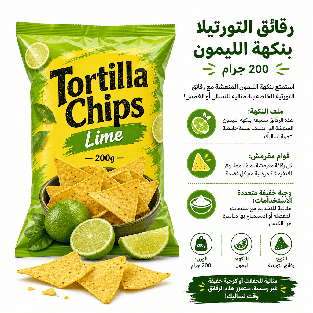 Tortilla Chips Lime 200g