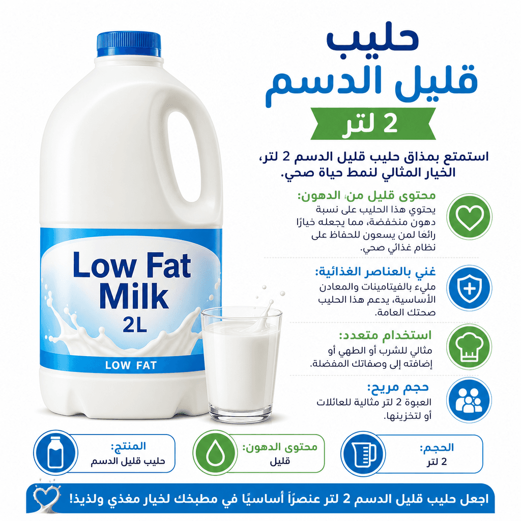 Low Fat Milk 2L