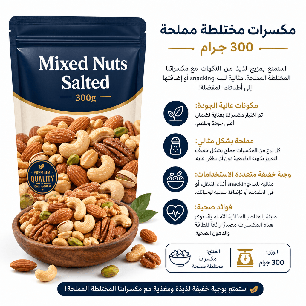 Mixed Nuts Salted 300g
