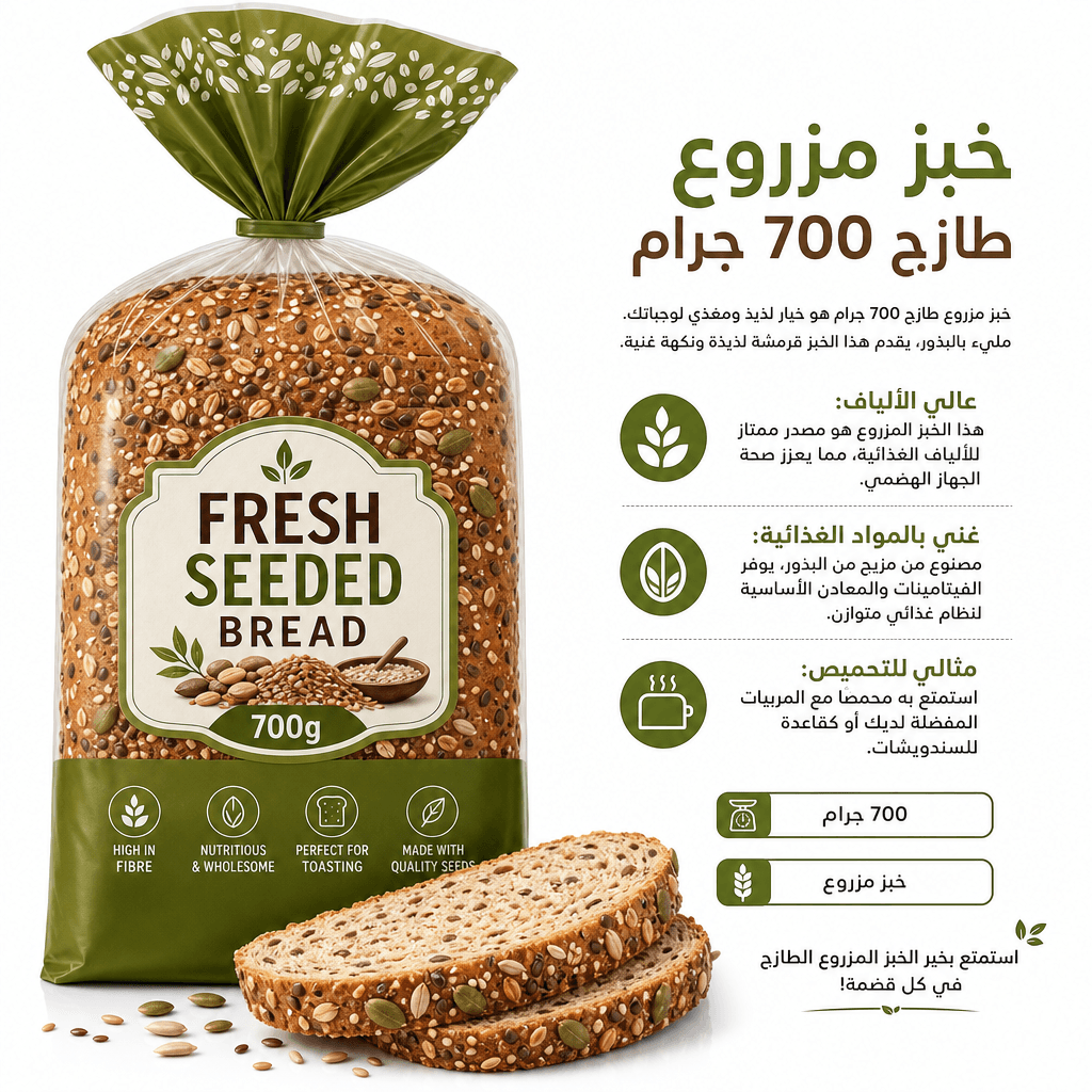 Fresh Seeded Bread 700g