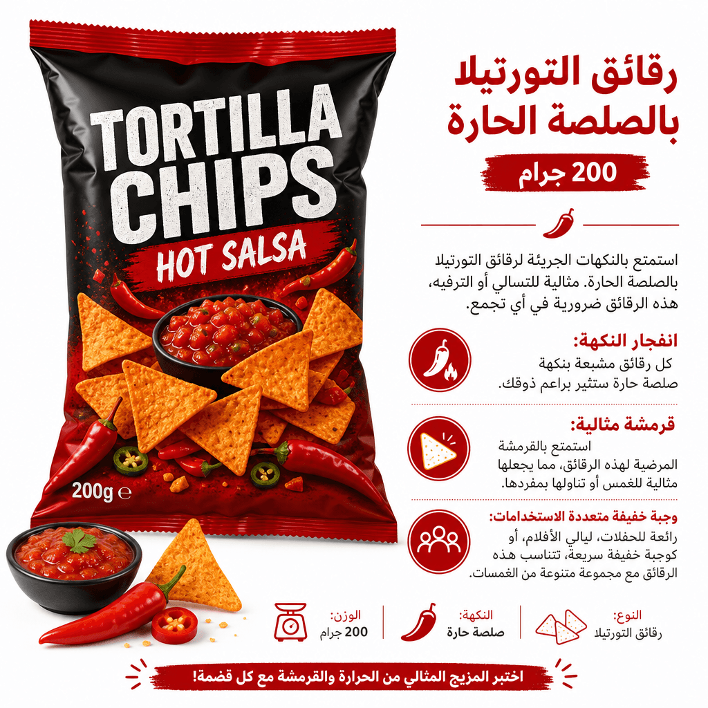 Tortilla Chips Hot Salsa 200g