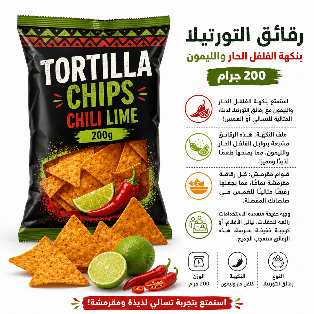 Tortilla Chips Chili Lime 200g