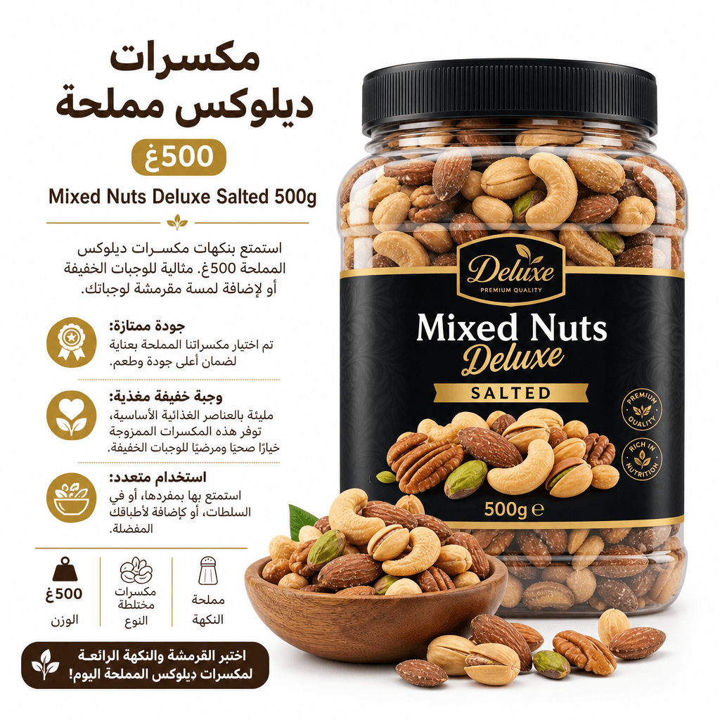 Mixed Nuts Deluxe Salted 500g