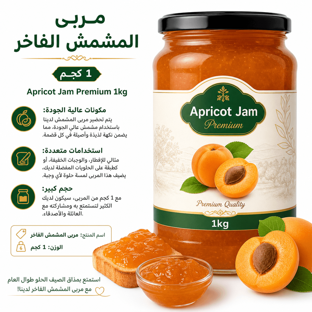Apricot Jam Premium 1kg