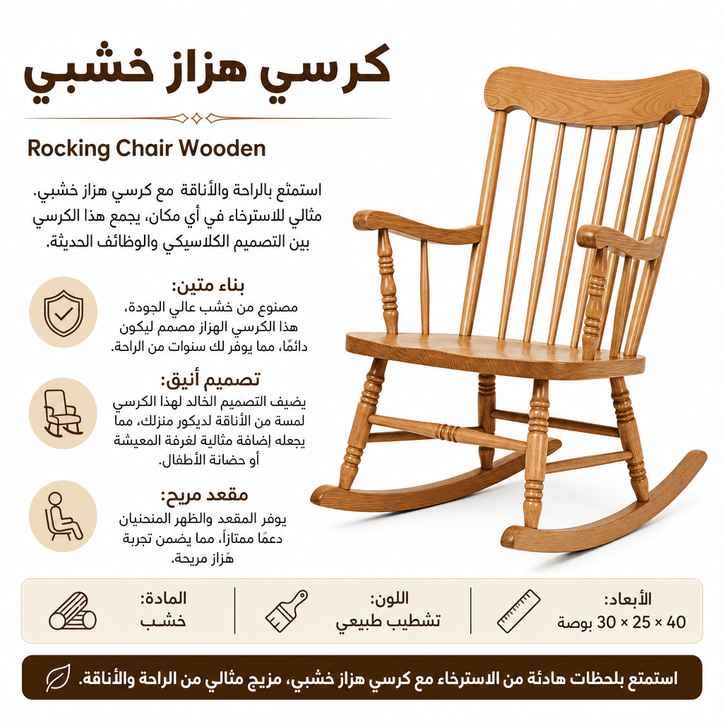 Rocking Chair Wooden