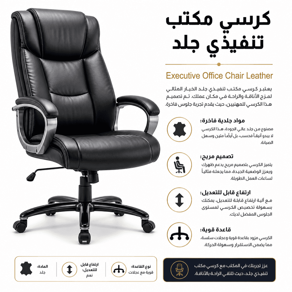 Executive Office Chair Leather