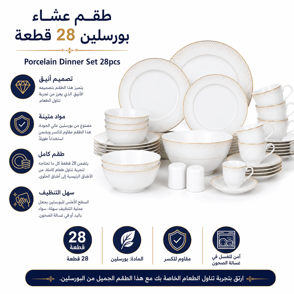 Porcelain Dinner Set 28pcs