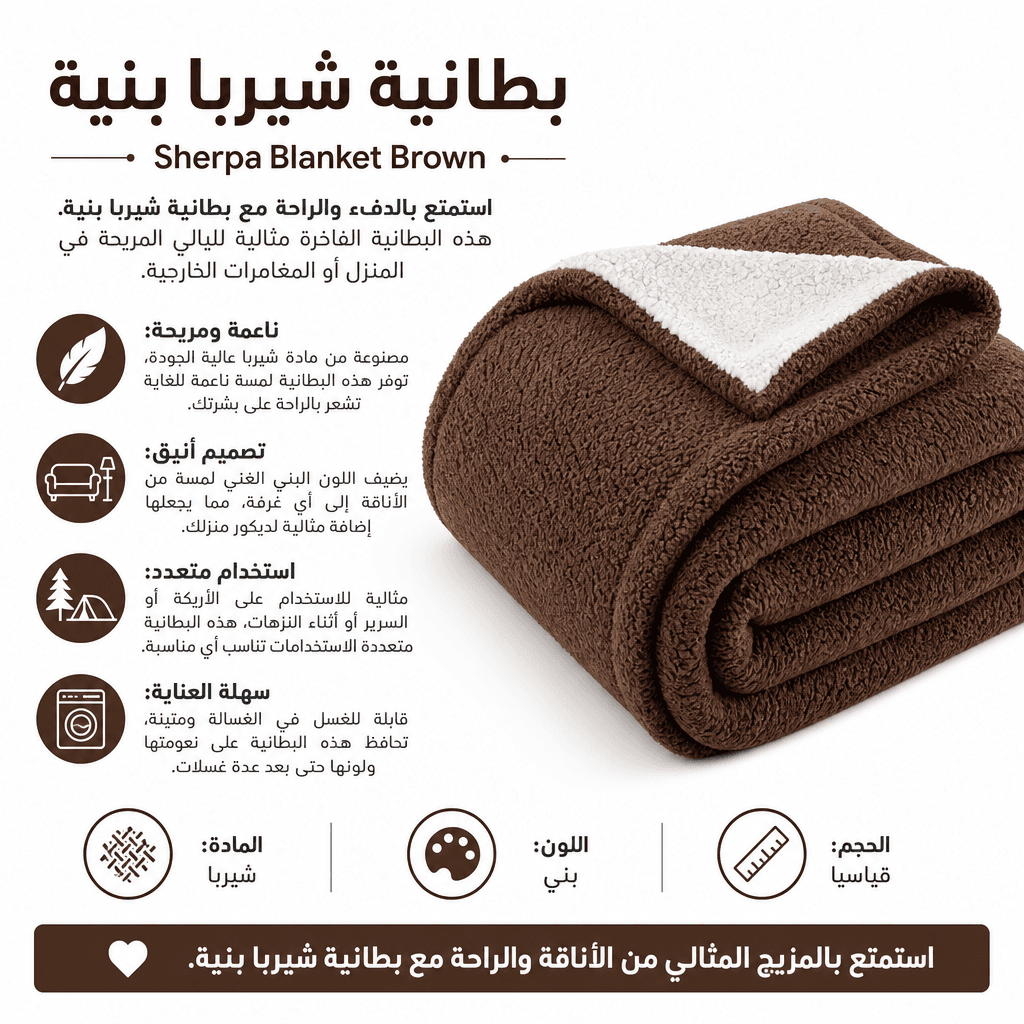 Sherpa Blanket Brown