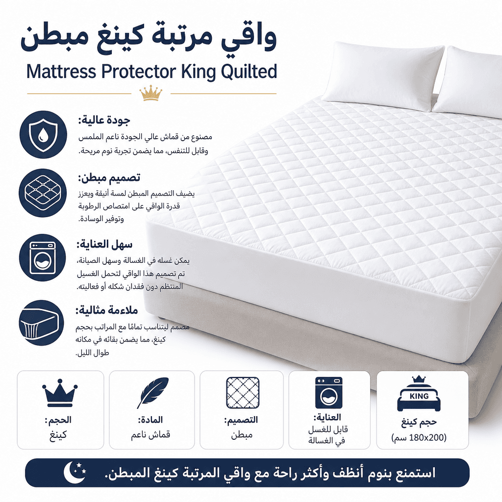 Mattress Protector King Quilted