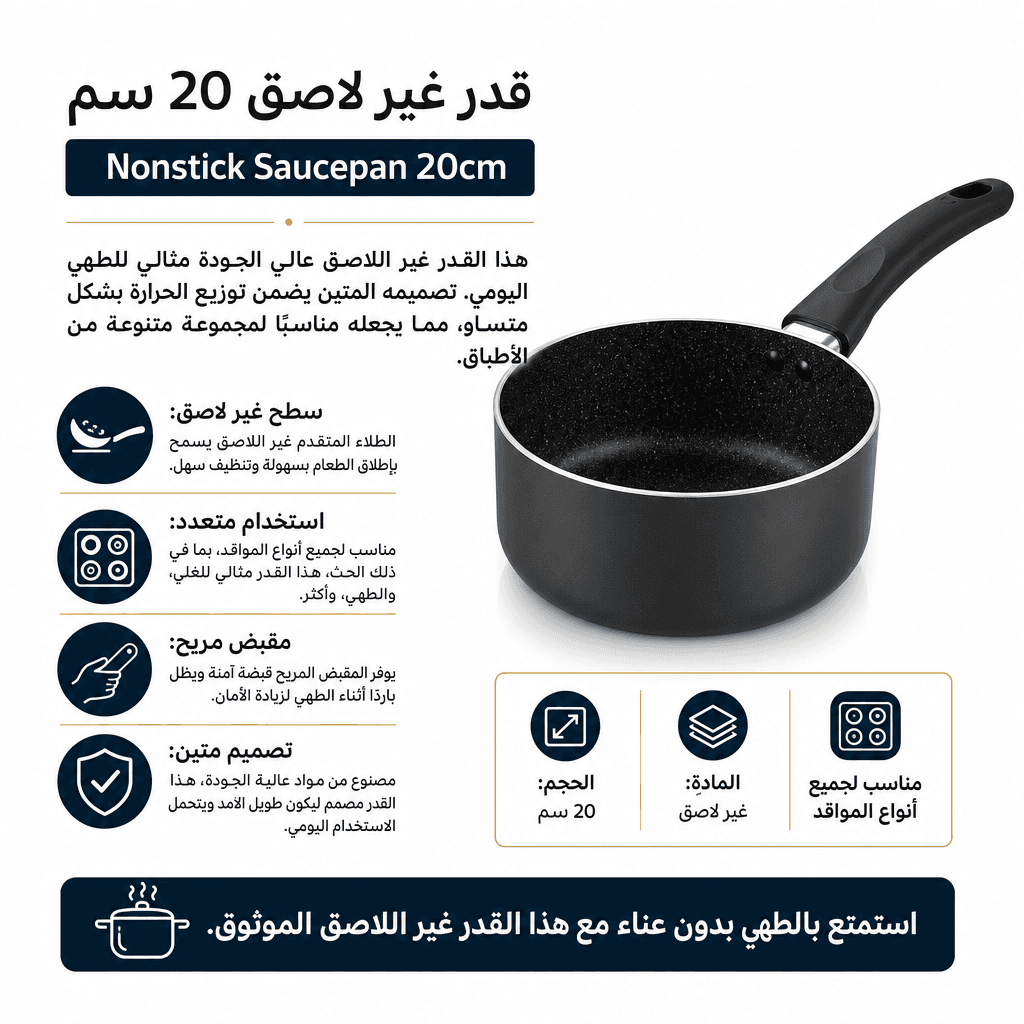 Nonstick Saucepan 20cm