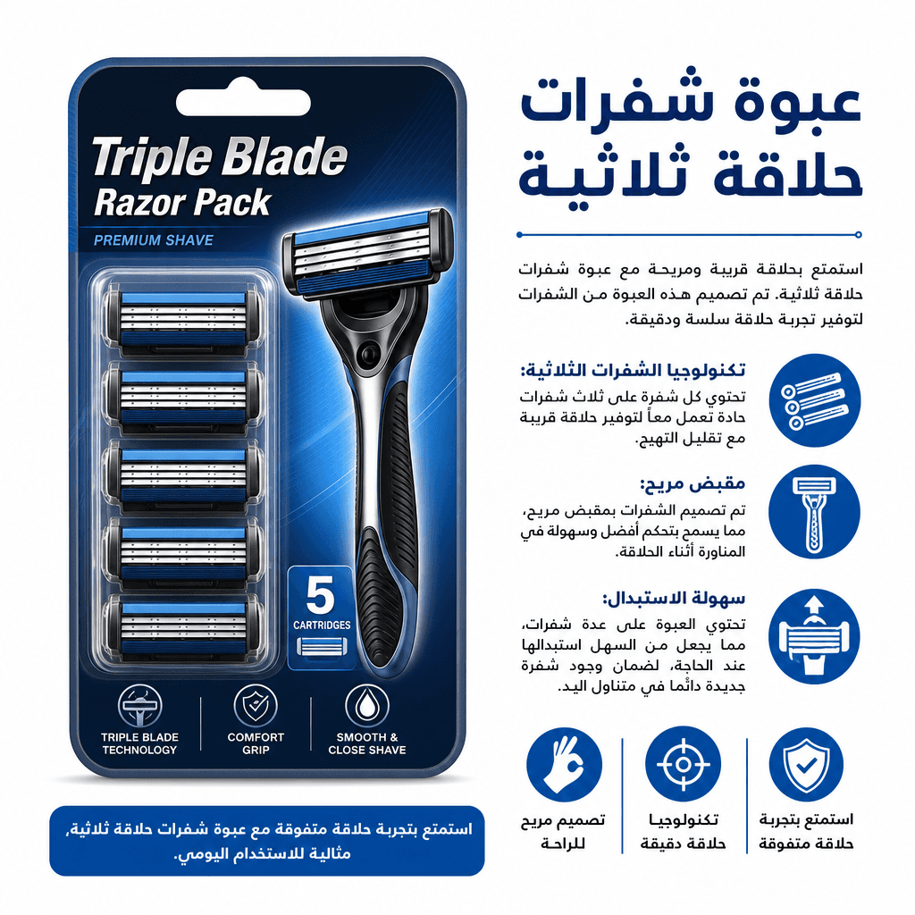Triple Blade Razor Pack