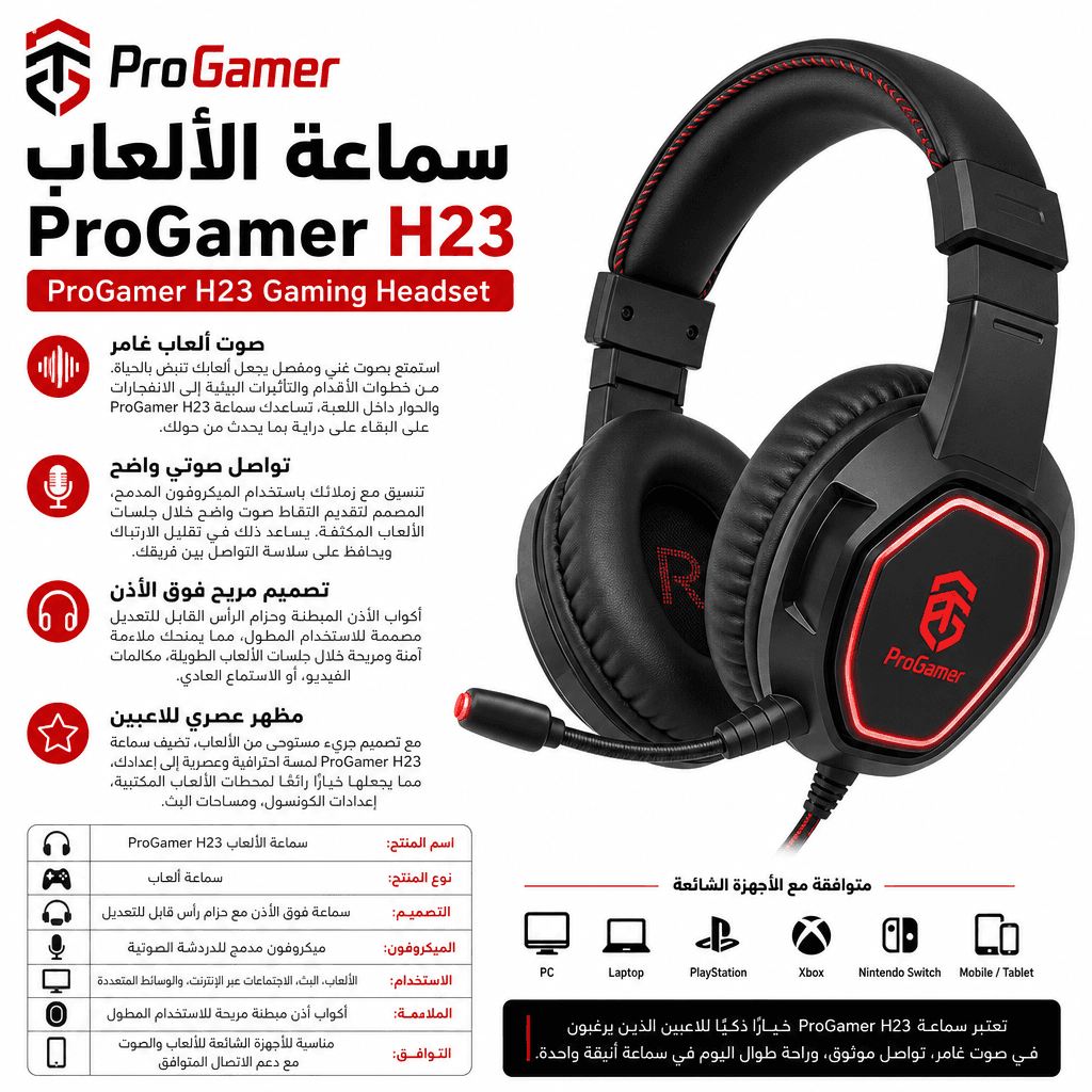 ProGamer H23 Gaming Headset