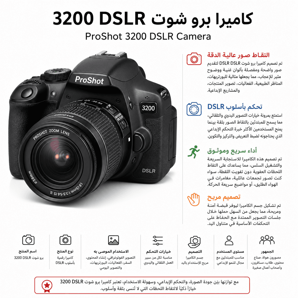 ProShot 3200 DSLR Camera