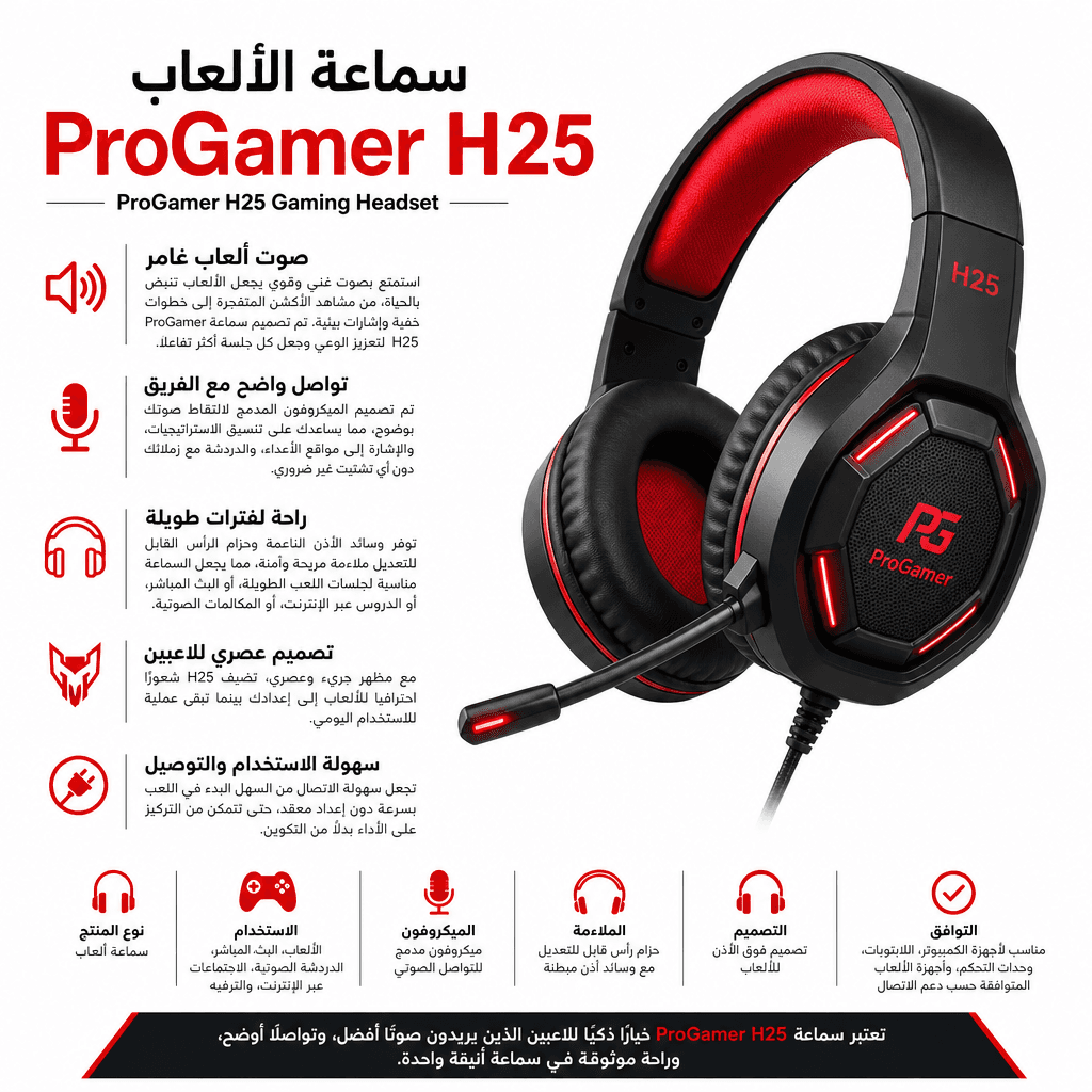 ProGamer H25 Gaming Headset