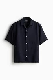 Men's Relaxed Fit Linen Shirt