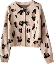 Girls' Printed Cardigan