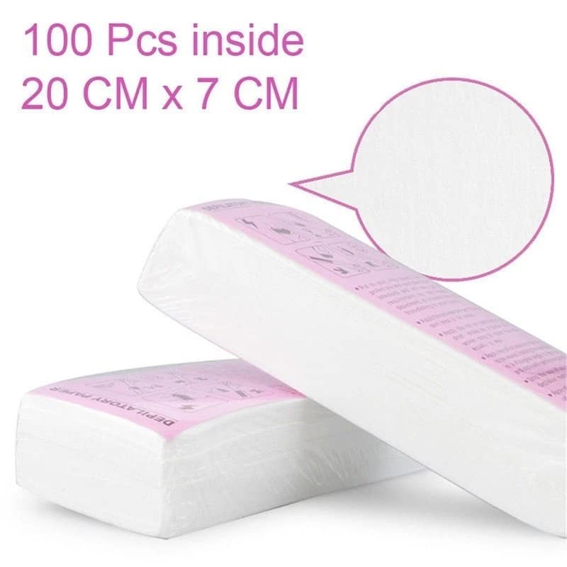 Pre-Cut Wax Strips Pack Non Woven Disposable