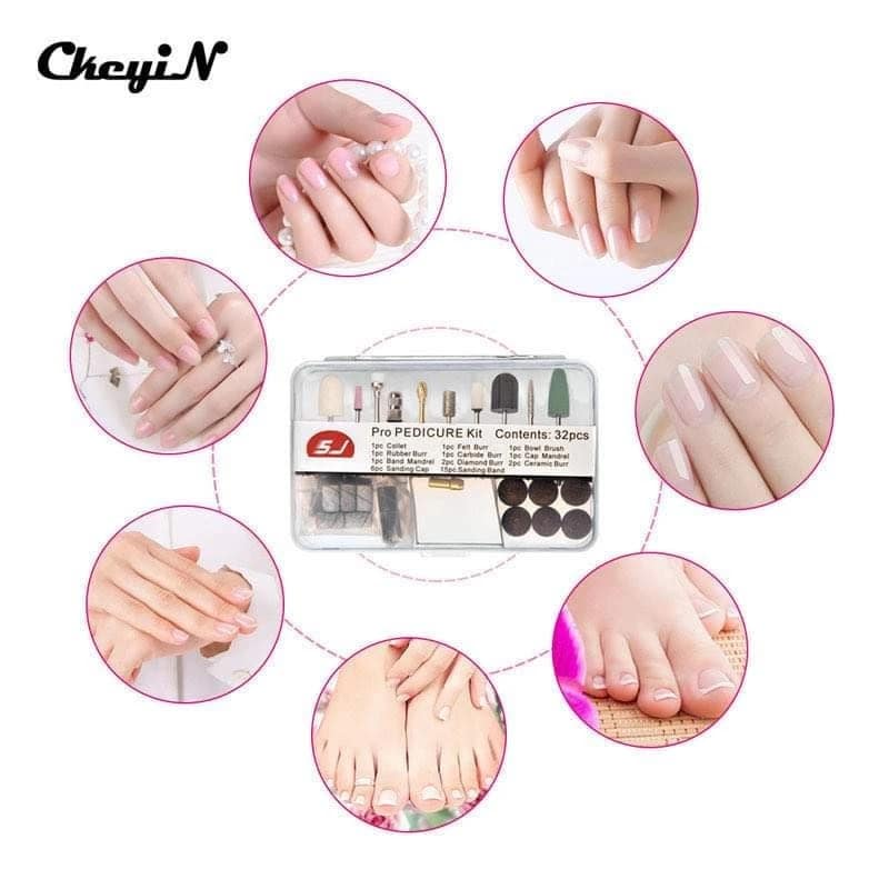 Nail drill head replacements