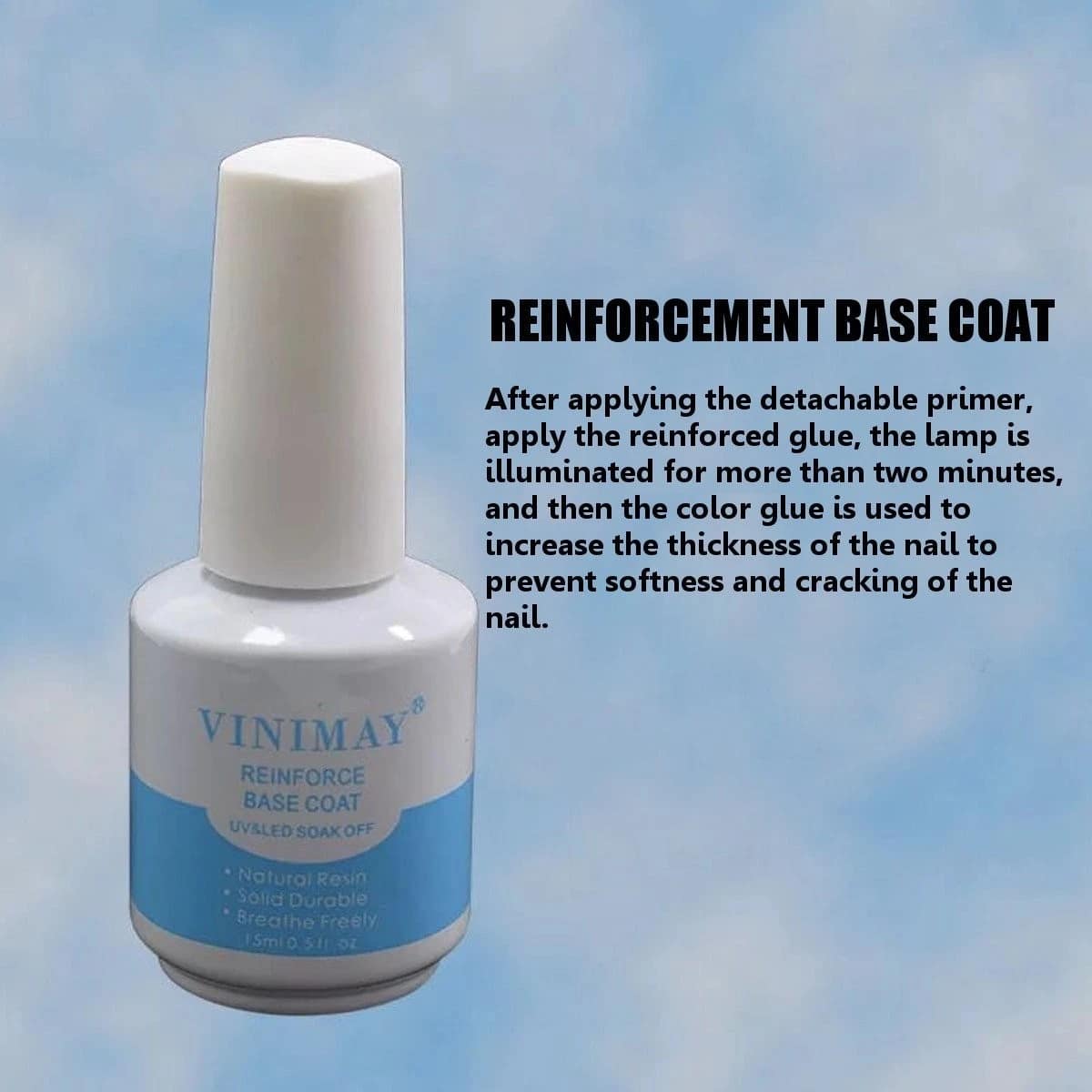 VINIMAY Nail Gel Saver Soak Off Reinforcement Base Coat