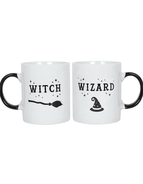 Witch And Wizard Mug Set