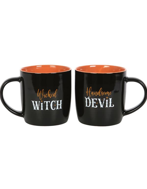 Wicked Witch And Handsome Devil Couples Mug Set