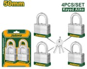 Jadever Nickel‑Plated Steel Master Padlock Set 50 mm product image