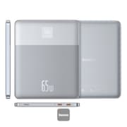 Baseus Blade2 Ultra-Thin Fast Charging Power Bank - 12,000mAh Capacity - 65W Power Delivery - Intelligent Digital Display - Dual USB-C Ports - Portable Laptop and Smartphone Battery Pack product image