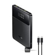 Baseus Blade H1 Lite 100W Laptop Power Bank - 20000mAh Capacity - Ultra-Slim Design - 4 Ports (2 USB-C + 2 USB-A) - Digital HD Display - Includes Type-C Cable - Black product image