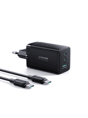 TCG01 65W 2C1A Fast Charger-Black+100W C to C Cable 1.2m-Black (EU) product image