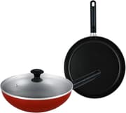 Prestige Classique 3-Piece Non-Stick Cookware Set – Red product image