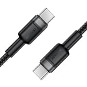 Acefast C6-03 USB-C to USB-C Fast Charging Data Cable (1.2m), 60W PD Charging, Durable High-Density Braided Nylon Sync & Charge Cable - Black product image