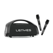 Lenyes S873 High Power Party Bluetooth Speaker - 400W Peak Power - Dynamic RGB Lighting - TWS Function - Includes Dual Wireless Microphones - Remote Control - Heavy Bass - Black product image