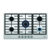 Simfer 90cm Built-in Gas Hob with 5 Burners, Powerful Wok Burner & Cast Iron Pan Supports - Stainless Steel (H9502 VGRM) product image