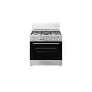 Simfer 90x60 cm Freestanding Gas Oven with 5 Burners, Double Glass Door, Distribution Fan & Automatic Ignition - Stainless Steel (F9045SS) product image