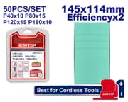 EMTOP ESPR145115 Sandpaper Sheet Set – 145×114mm (50 Pieces) product image