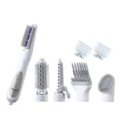Panasonic 8-in-1 Multi Hair Styler with 8 Attachments, 650W Silent Operation & Ionic Technology for Professional Styling - White (EH-KA81-W615) product image