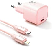 Mcdodo Nano 20W PD Charger with USB-C to Lightning Cable - Pink CH-4043 product image