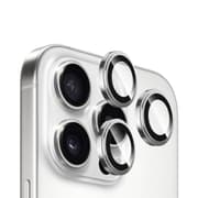 BLUEO NPB27 Original Metal Frame Lens Protector Glass (3 pcs/package) for iPhone 15 Pro Max (6.7″) - Silver product image