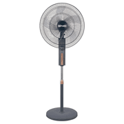 Conti Stand Fan 18-Inch - 7 Blades for Superior Airflow, 4 Speed Settings, Remote Control & Digital Display in Royal Black product image