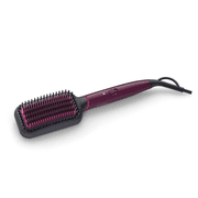 Philips 5000 Series Heated Straightening Brush - ThermoProtect Technology, Triple Bristle Design, 2 Heat Settings, Fast Heat-up - BHH730/03 product image