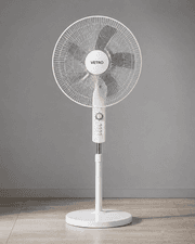 Vetro 18-Inch Stand Fan - Full Copper Motor, 4-Speed Control & 5 Powerful Blades for Superior Quiet Ventilation product image