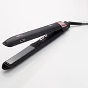 Panasonic Hair Straightener with Ionity Technology, 5 Temperature Levels & Keratin/Coconut Oil Infused Plates - Black (EH-HV70-K615) product image