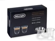 De'Longhi Espresso Collection, 90 ml Set of 6 Double Wall Glasses, Hand-Blown Borosilicate Glass, Thermal Properties, Condensation-Free, Dishwasher Safe DLSC300 product image